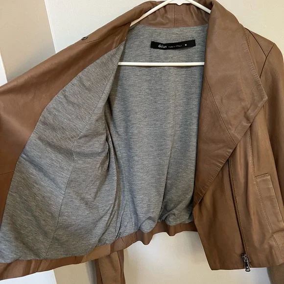 Dolan Leather Moto Jacket from Anthropologie - Size M